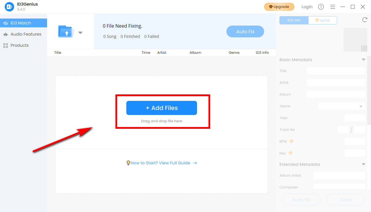 02 انقر فوق إضافة ملفات