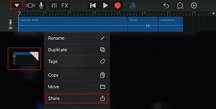 Salva ed esporta la traccia finale