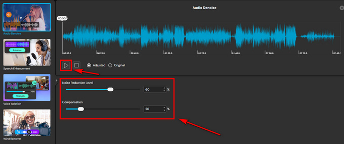 11 감소 수준을 선택하세요